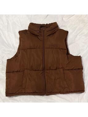 Forever 21 x Pantone Chocolate Brown Puffer Vest